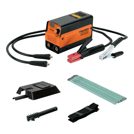 Mini Soldadora Inversora 100 A, 127 V Color Naranja Truper Soin-100mt