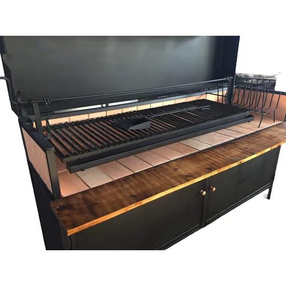 Parrilla Extra Grande 2 Mts Premium Full C/puertas