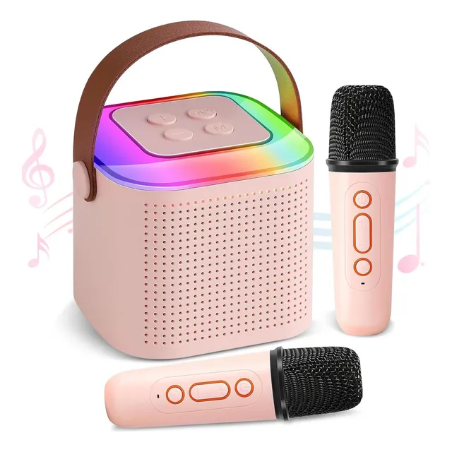 Bocinas Bluetooth Mlm-883 Con 2 Micrófonos Y Luces Led
