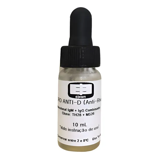 Soro Anti D (rh) Tipagem Sanguinea 10ml Ebram