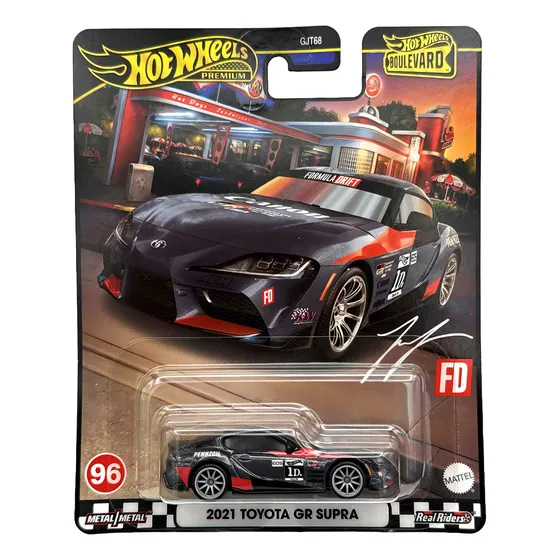 Hot Wheels Premium Boulevard Toyota Gr Supra #96 Color Gris