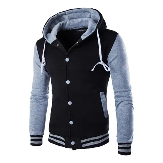 Chaqueta Universitaria Para Hombre Otoño Invierno Sudaderas
