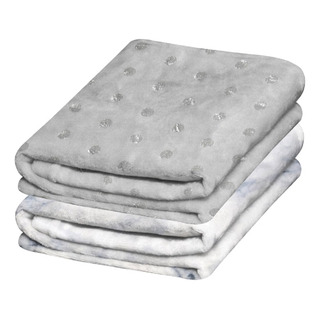 Set De 2 Frazadas Chiqui Mundo Para Bebé 80*70cm Suavecitas Silver Y Glam Set De 2 Frazadas Chiqui Mundo Para Bebé 80*70cm Suavecitas Silver Y Glam