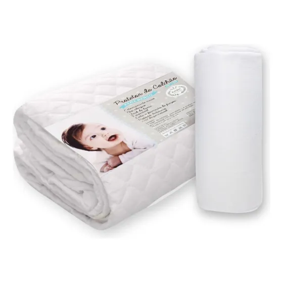 Kit 1 Capa Colchão Protetora E 1 Lençol Branco Com Elastico