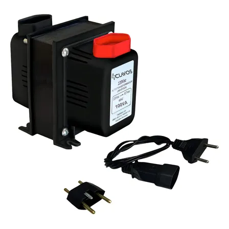 Auto Transformador Conversor Energia 100va 110v P/ 220v E 220v P/ 110v Clavos