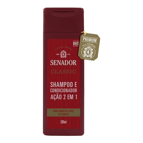 Shampoo 2 Em 1 Senador Classic 200ml
