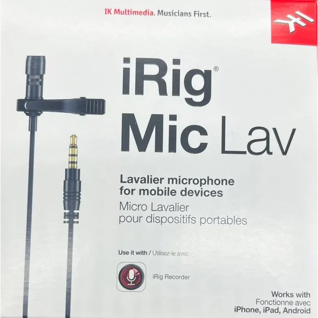 Irig Micrófono Lavalier Para Teléfonos Y Tablets 