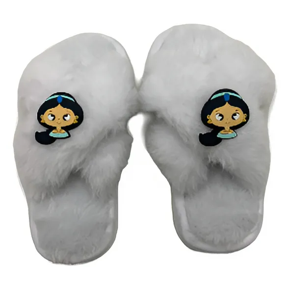 Pantufa Infantil Chinelo Quarto Criança Pelúcia Aplique