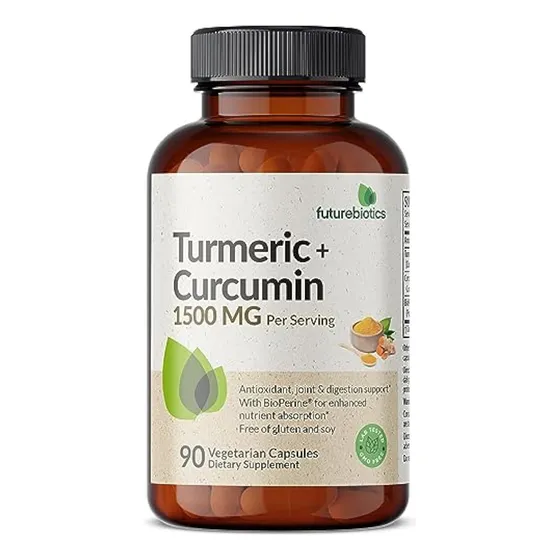 Futurebiotics, Cúrcuma Y Curcumina, 1500 Mg Por