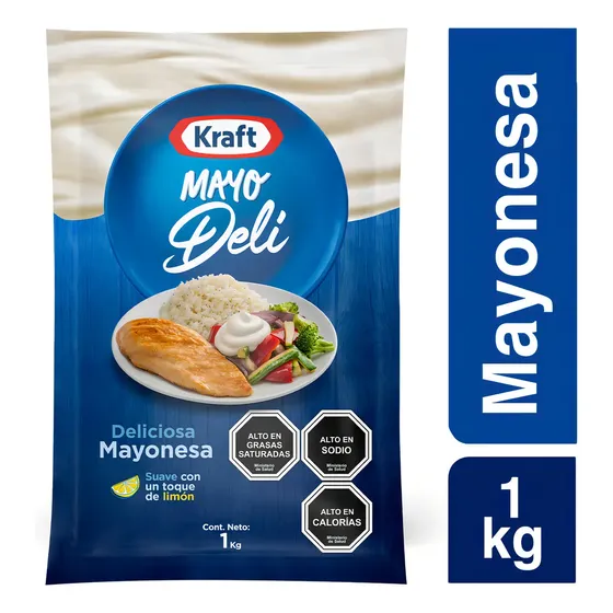 Mayonesa Kraft Mayo Deli Regular Doypack Food Service 1kg | Cuotas sin interés