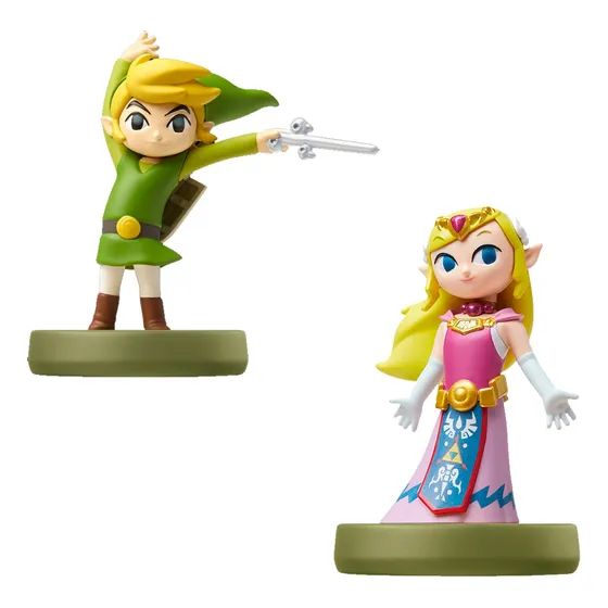 Amiibo Link Y Zelda - Nintendo The Wind Waker