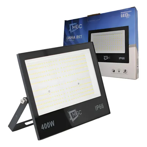 Refletor Holofote LED 2000W SD Led IP66 Branco-frio Metal Preto