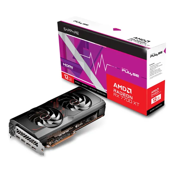 Tarjeta De Video Sapphire Pulse Radeon Rx 7700 Xt 12gb Gddr6