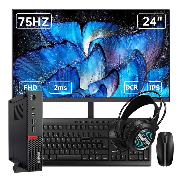 Lenovo Thinkcentre M700 Tiny Intel I5 6500 16g 256g Lcd 24in