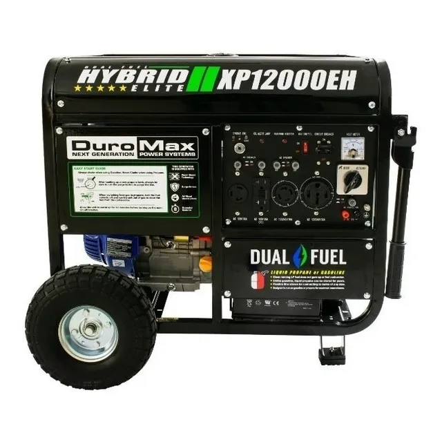 Generador Eléctrico Duromax Xp12000eh Dual Gasolina/ Gas Nat