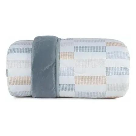 Edredom Blend Comfort Solteiro Efeito Peluciado Altenburg Geo Intenso