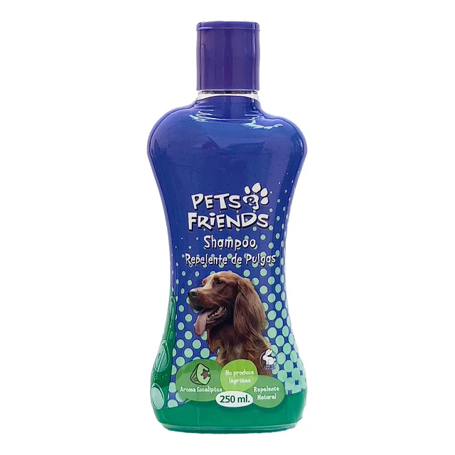 Shampoo Liquido Repelente De Pulgas 250ml Pets&friends