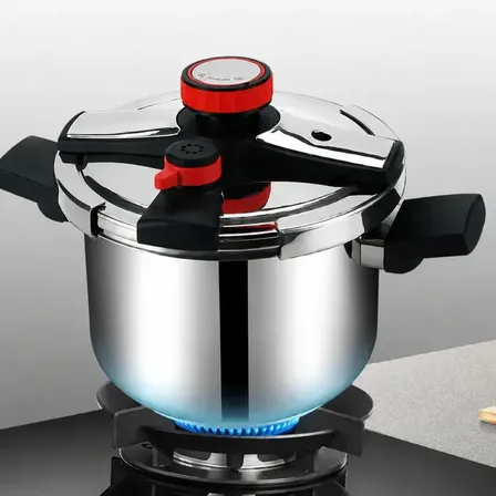 Panela De Pressão Em Aço Inoxidável Com Três Configurações6l 6 L Inox