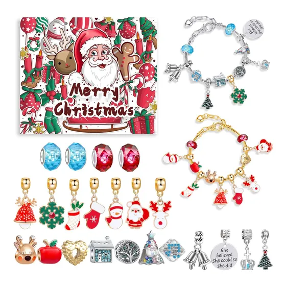 Pulsera De Calendario De Adviento De Diy Navidad 24 Días