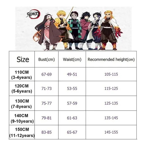 . Demon Slayer Cosplay Kimono Traje For Niños-kamado Tanjirou 2024