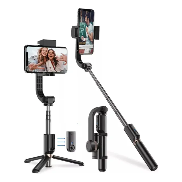 Gimbal Estabilizador 4 En 1 Palo Selfie Trípode Shooter Bt