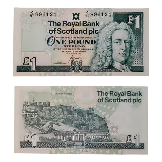 Billetes Mundiales : Escocia  1 Libra  2001