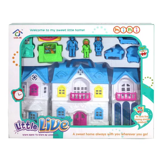 Casa Para Muñeca Con Muebles Flaber