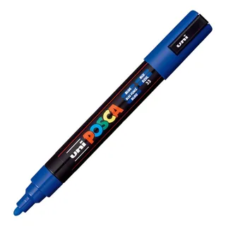 Caneta Posca Pc-5m - Uni-ball - Cor Azul 33 Caneta Posca Pc-5m - Uni-ball - Cor Azul 33