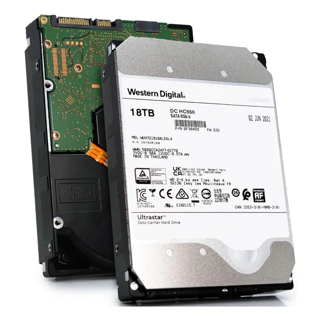 Disco Duro Wd Ultrastar 18tb 7,2 K Sata3,5  0f38459