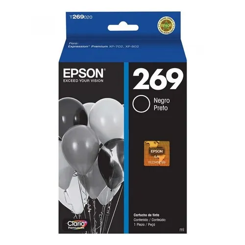 Cartucho Epson 269 Negro T269020 Para Xp-702 Xp-802