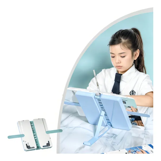 Soporte Para Libros Atril Multifuncional Cuadernos Tablet Color Blanco