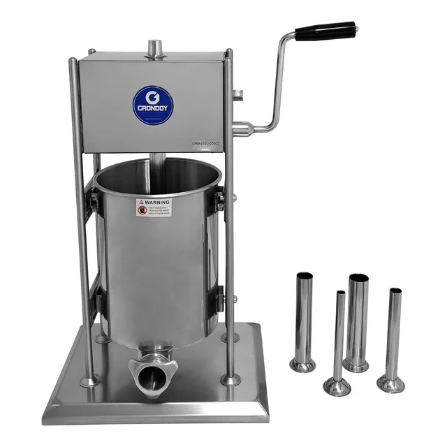 Máquina Embutidora Manual De 10 Litros De Acero Grondoy