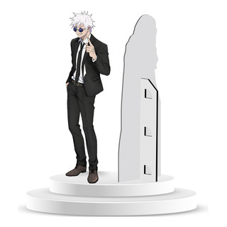 Figura De Coroplast Satoru Gojo Traje A Tamaño Real Con Base Figura De Coroplast Satoru Gojo Traje A Tamaño Real Con Base
