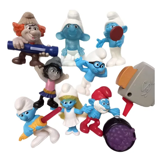 Los Pitufos Smurfs Lote De Muñecos Mc Donalds