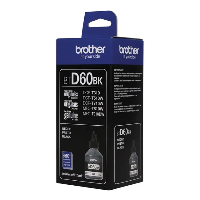 Tinta impresora Brother Btd60bk negra 108 Ml