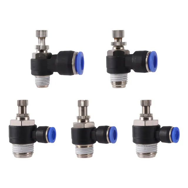 Paquete 10pz Regulador De Caudal 6mm-1/4 R Ar-nsc06r2b-a