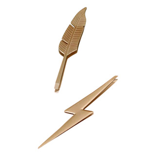 2 Pinzas Cejas Diseño Pluma Rayo Dorado Harry Potter Sheglam 2 Pinzas Cejas Diseño Pluma Rayo Dorado Harry Potter Sheglam