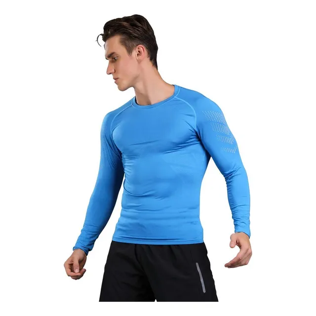 Lierdar Camiseta Entrenamiento Manga Larga Para Hombre