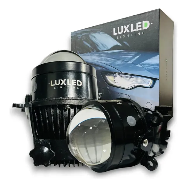 Kit Proyectores 3  Universales Led Lupa Antiniebla Alta/baja