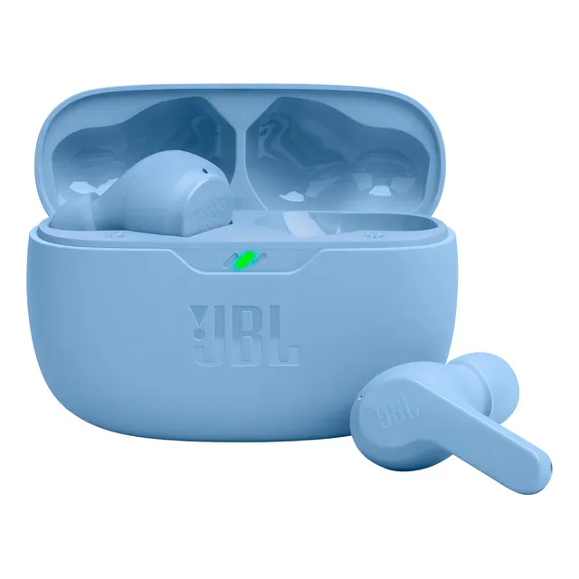 Audifonos Inalambricos Jbl Vibe Beam Perfect Fit - Blue Azul Color Azul Claro