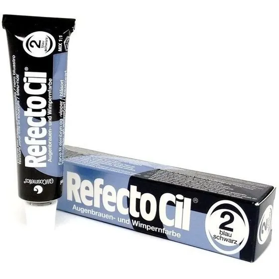 RefectoCil tinta para sobrancelhas cilios barba tintura 2.0 cor preto azulado