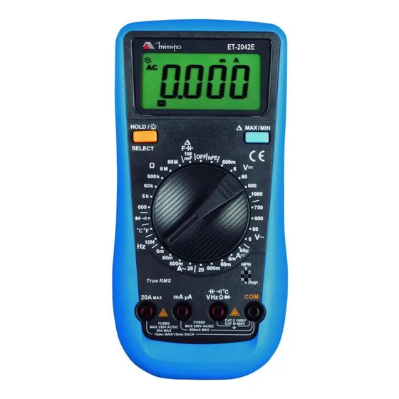 Multímetro Tester Digital Minipa Et-2042e