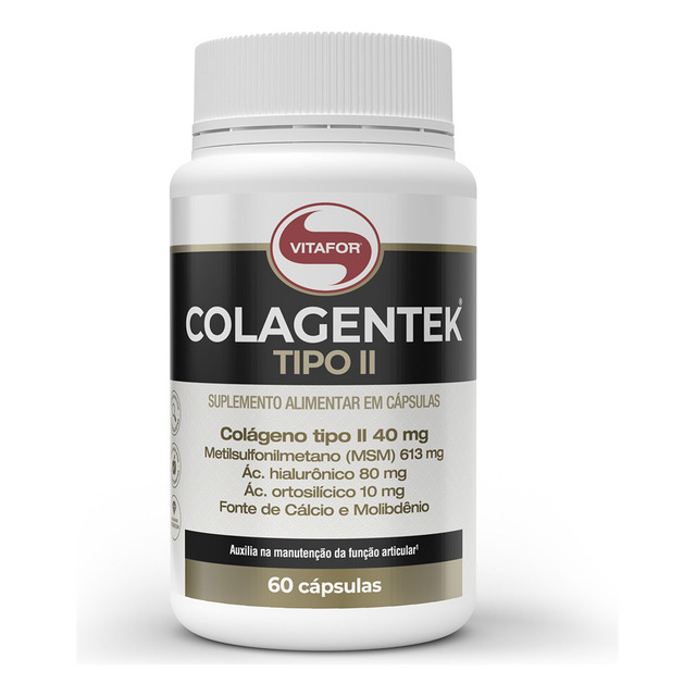 Colagentek Tipo Ii 60 Cápsulas Vitafor Colagentek Tipo Ii 60 Cápsulas Vitafor