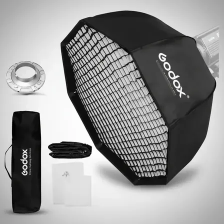 Softbox Octabox Bowens Godox Flash De Estúdio 120cm C/ Grid