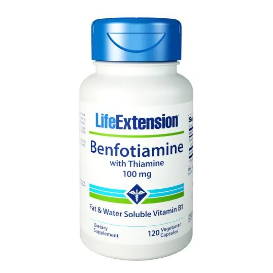 Complementa Life Extension Benfotiamina Con Tiamina 120 Cáps