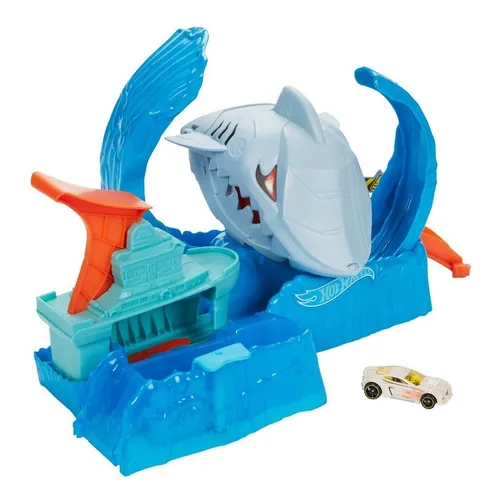 Hot Wheels - City Pista Robo Tiburón Gjl12 Color Azul