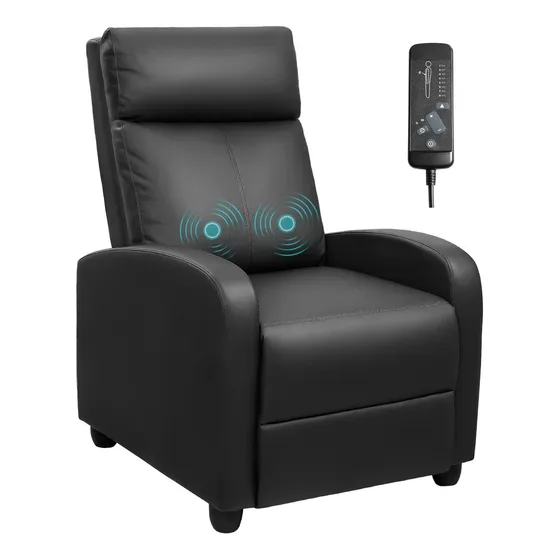 Jummico Sillon Reclinable Masaje Asiento Acolchado Casa