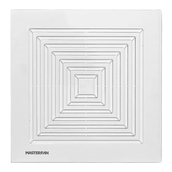 Extractor Techo Pared Plafon 12'' Blanco Ducto 4'' Masterfan