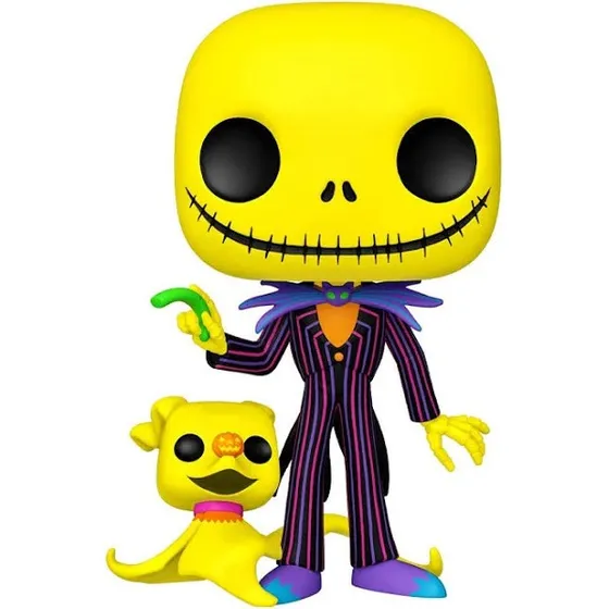 Funko Pop Jack & Zero 809 Blacklight Funkoween 2022 10 PuLG