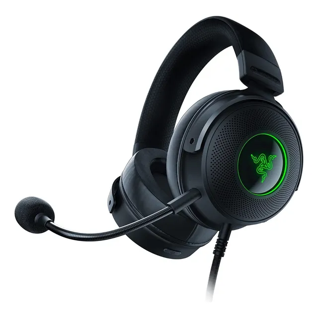 RAZER KRAKEN V3 HYPERSENSE AURICULARES USB HÁPTICOS THX RGB COLOR NEGRO LUZ CHROMA RGB